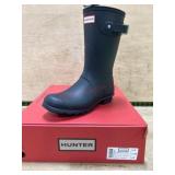 Hunter Women's Black Rain Boots, Size 8