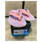 Women's Coral Flip-Flops, Size 9