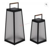 Two Metal Lanterns with Handles