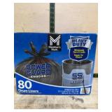 80 Heavy-Duty 55-Gallon Drum Liners