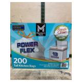 Power Flex 200 Tall Kitchen Bags, 13 Gallon