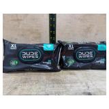 Two Packs of XL Flushable Wipes, 50-Count Each