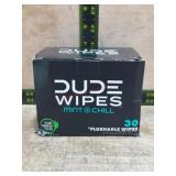 Flushable Wipes, Mint Chill, 30-Count