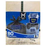 80 Heavy-Duty 55-Gallon Drum Liners