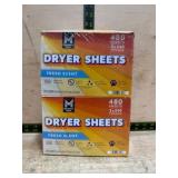 Twin Pack Fresh Scent Dryer Sheets