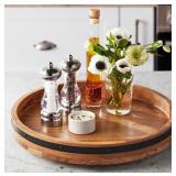18-Inch Acacia Wood Lazy Susan