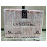 XL Disposable Underpads, 25-Count