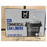 320-Count 33-Gallon Commercial Can Liners