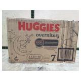 Huggies Overnites Diapers, Size 7
