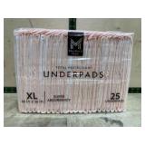 Pack of XL Super Absorbency Underpads, 30x36, 25 C