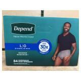 Depend Fresh Protection Maximum Underwear, Large