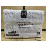 Pack of Overnight Pads for Women, 30-Count
