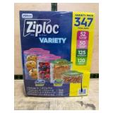 Ziploc Variety Pack, 347 Total Bags