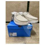 Women's Beige Canvas Shoes, Size 9