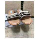 Womens Size 7 Woven Slide Sandals