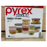Pyrex Simply Store 28-Piece Glass Storage Set