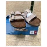 Women's Size 10 Double-Buckle Sandals