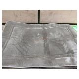 Gray Rectangular Bath Mat