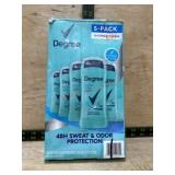 5-Pack Degree Shower Clean Deodorant