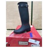 Hunter Women's Black Tall Rain Boots, Size 8