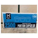 2500 Translucent Plastic Portion Cups