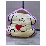 Plush Pillow with Cartoon Dog Design
