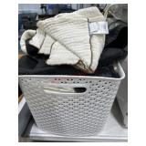 Basket  w/ misc towels