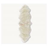 71" x 23ï¿½" NATURAL SHEEPSKIN DOUBLE PELT RUG