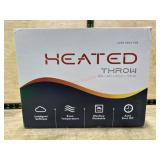 Heated throw blanket