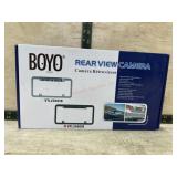 Rear view camera plate