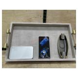 Tray, 2 cigar cutters and cigar ashtray