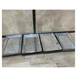 Glass decor trays
