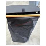 Black cloth hamper