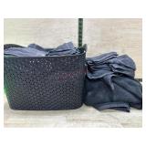 Basket of black wash clothes