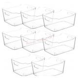 Clear storage bins