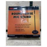 Round base mic stand