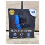 Gel infused seat and back cushion