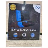 Gel infused seat and back cushion