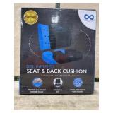 Gel infused seat and back cushion