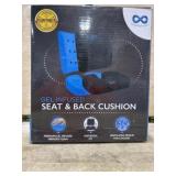 Gel infused seat and back cushion