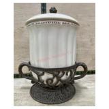 Gg collection ice bucket- msrp $200- has chips