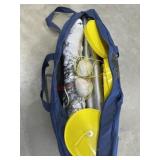 Possibly portable volley ball net