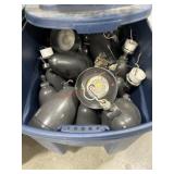 50 gallon tote of outdoor lights- untested