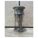 Decor white brass flower stand