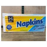 Pack of 300 White Disposable Napkins