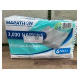 Marathon 3,000-Count Beverage Napkins