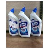 3 Lysol Power Toilet Bowl Cleaners