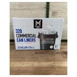 320 Commercial Can Liners, 33-Gallon Capacity