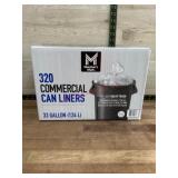 320 Commercial Can Liners, 33 Gallon