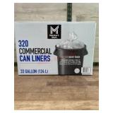 Commercial Can Liners, 33-Gallon, 320 ct.